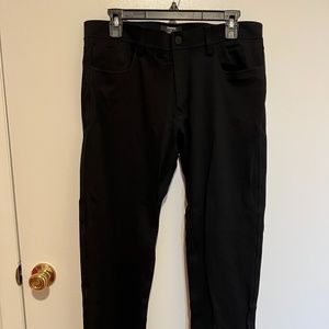 Theory Raffi Slim Fit Black Tech Pant 33